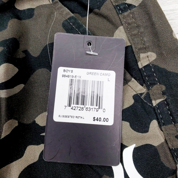 NWT Hurley Woven Camo Stretch Big Boys Size 4 Joggers - Picture 4 of 5